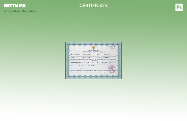 Модерен стил PSD шаблон за потврда за брак во Јужна Африка, шаблон целосно уредл